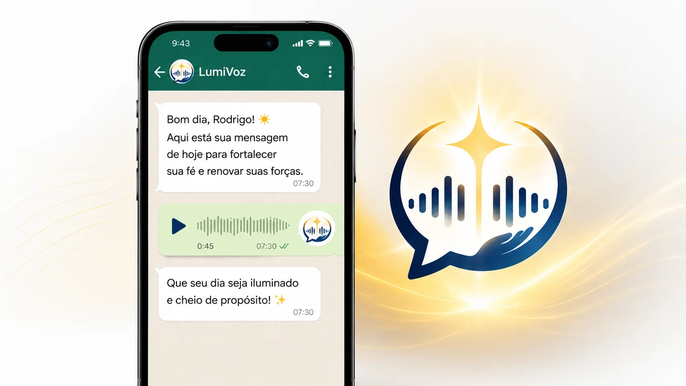 Mensagem do LumiVoz no WhatsApp